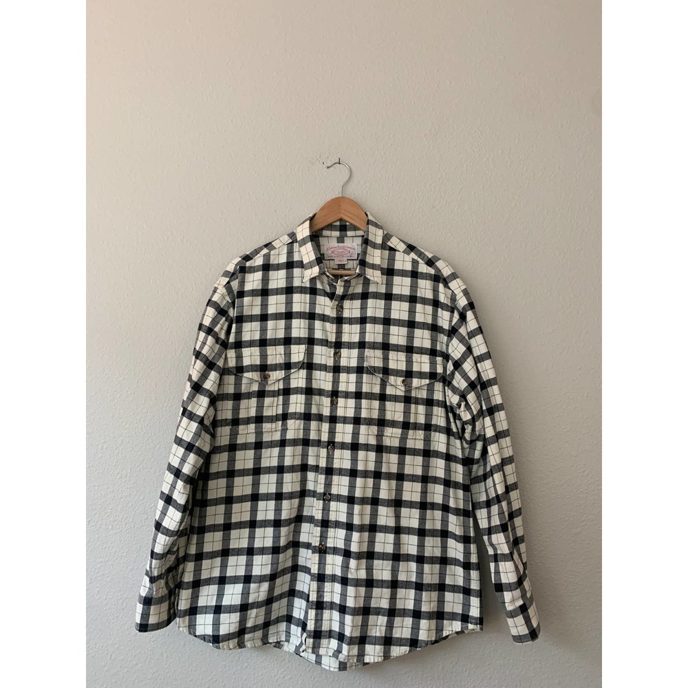 CC Filson Co. Seattle Checkered Cotton Alaska Guide Button-up Shirt Mens Large